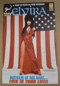 ELVIRA AMANTE DE LA OSCURIDAD #141 EE. UU. FOTO PORTADA CASSANDRA PETERSON CRUDO GRIS ALTO - Imagen 1 de 7