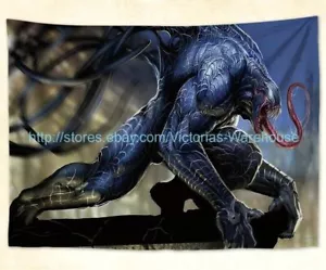 retro home decor wall art comics venom tapestry cloth poster - Picture 1 of 1