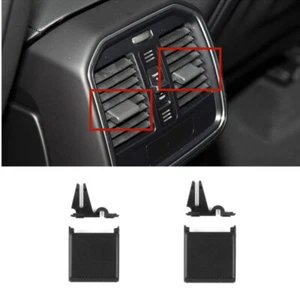 1 Pair Black ABS Car Rear Row Air Vent Control Clip For Porsche Macan 19 20 21 - Picture 1 of 6