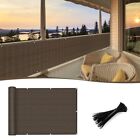  3'x10' Balcony Deck Privacy Screen Fence, Apartments Railing 0 3' X 1 0' Brown