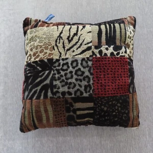 Vtg Ashford Court Throw Pillow Animal Cheetah Textured Decorative Square 16x16 - Picture 1 of 14