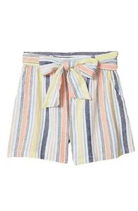 HABITUAL GIRLS SIZE 12 ELLIE FRONT BOW STRIPED SHORTS NWT - Picture 1 of 5