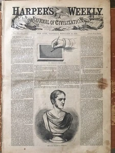Ice Skating Scene 1859 Fraser River Oregon-Historian William H Prescott - Picture 1 of 8