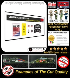 Action Man Stickers British Motorcycle Set (Die Cut)