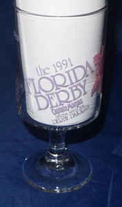 VIDRIO PEDESTAL VINTAGE FLORIDA DERBY - RON CAPITÁN MORGAN 1991 - Imagen 1 de 2