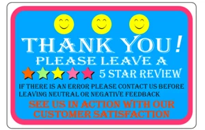 Thank You Purchase Label Stickers Roll' OF 100, 250, 500 OR 1000 2 x 3 USA - Picture 1 of 1