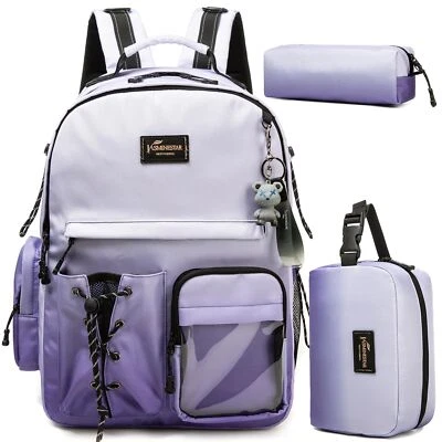 Backpack for School Kids Travel Bookbag with Lunch Box for Boys & Girls Teens - Image 1 of 4