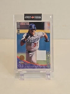 2022 Jersey Fusion Mike Piazza Game Used Swatch 1994 Leaf Custom - Picture 1 of 2