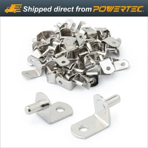 Powertec QP1402 5mm L-förmiger Stützwinkel mit Bohrung, Montage, 5 mm, Nickel - Bild 1 von 12