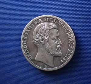 2 Mark 1877 B. Reuß älterer Linie. Heinrich XXII. -572- - Bild 1 von 9