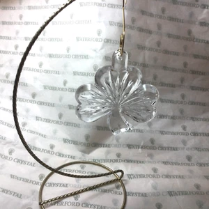 Waterford Crystal Clear Shamrock Tree Ornament - Picture 1 of 1