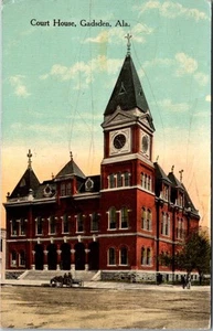 Court House Gadsden Alabama Antique Postcard 1914 Posted Ephemera A38 - Picture 1 of 2