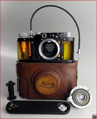 Appareil Ltm Leitz Leica II Version en Coupe Cutaway Elmar 3,5/50mm Copie Zorki - Photo 1/4