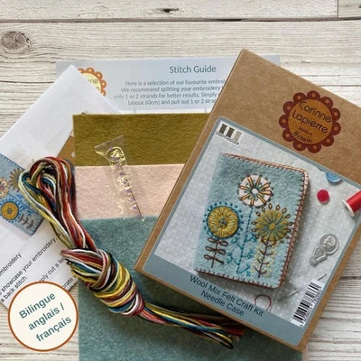 Corinne Lapierre Felt Craft Kit Needle Case Mixed Felt Level Intermediate DIY