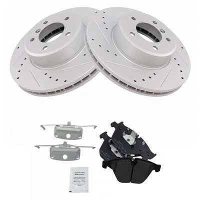 TRQ BKA12299 Brake Kit For BMW 528i xDrive 2009-2010 Front 34112283865 Foto 1 de 4