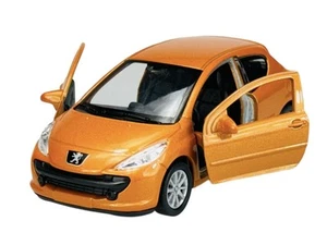 WELLY PEUGEOT 207 ORANGE 1:34 DIE CAST METAL MODEL NEW IN BOX - Picture 1 of 6