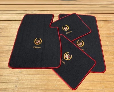 para Cadillac Deville cupé conv. Alfombrillas de techo rígido alfombra negra 1965-70 Foto 1 de 3