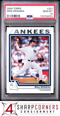 Mike Mustina Yankees Hof 2004 Topps #221 PSA 10 Foto 1 de 3