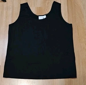 Chicos Tank Top Lagenlook Gr. 3 schwarz ärmellos klassisch Stretch Freizeit Damen ECU - Bild 1 von 7