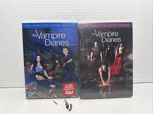 The VAMPIRE DIARIES Complete 3rd Season And Fifth DVD Seasons BRAND NEW SEALED - Picture 1 of 5