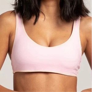 Nuevo con etiquetas Top de Bikini Hurley X Carissa Moore Max "Rosa en Polvo" Correas Ajustables M - Imagen 1 de 9