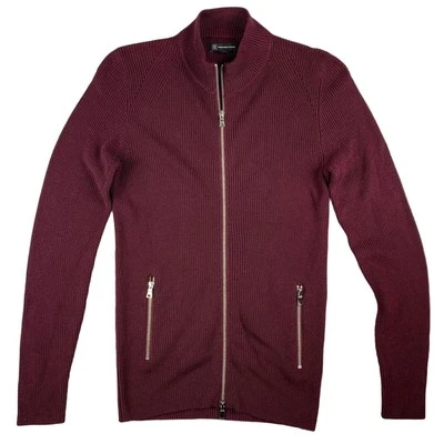 Suéter INC International Concepts Para Hombres Howie Cremallera Completa Puerto Rojo S Foto 1 de 4
