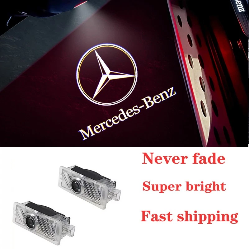 2X Luces LED de cortesía para proyector de puerta charco para Mercedes-Benz CLA 2013-2019 Foto 1 de 4