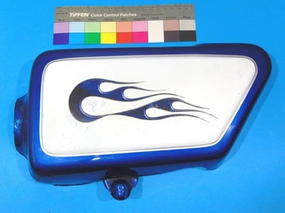 1974-1979 Yamaha XS650 LEFT side cover with knob 1975 1976 1977 1978 TX650 - Image 1 of 4