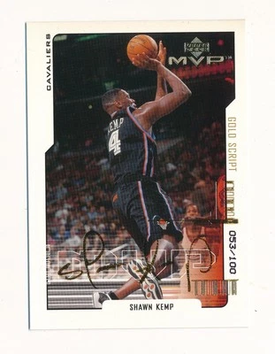 SHAWN KEMP 2000-01 UPPER DECK MVP GOLD SCRIPT 53/100 *CLEVELAND CAVALIERS* - Image 1 of 2