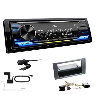 JVC DAB+ Bluetooth Autoradio für Ford Transit 2006-2013 dunkelsilber/anthrazit - Bild 1 von 4