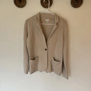 J. Crew Creme Blazer Strickjacke Pullover Größe M - Bild 1 von 13