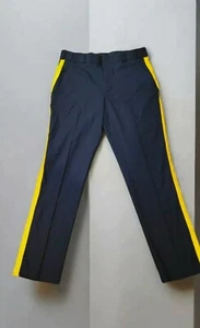 Men's Navy Blue With Gold Stripe Pants Trousers Dress Blues Size 40 NWT - Picture 1 of 6