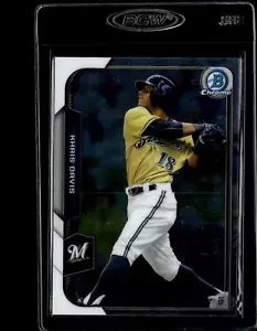 2015 Bowman Chrome #9 Khris Davis - Picture 1 of 2
