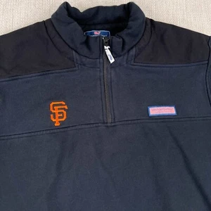 Vineyard Vines 1/4 Zip Shep Sweatshirt Mens XL San Francisco Giants Classic Golf - Picture 1 of 9