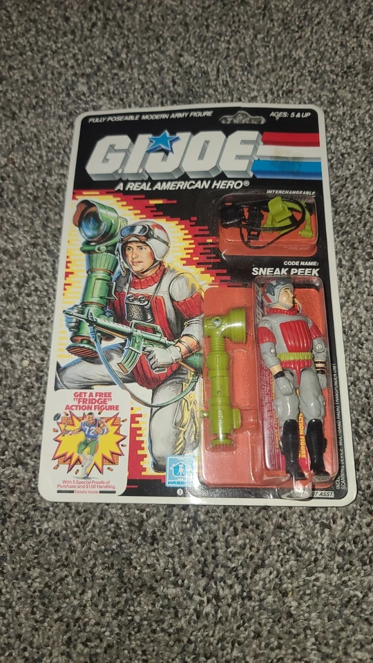 1987 Hasbro Gi Joe Sneak Peek 34 Back AFA 85 MOC Unpunched