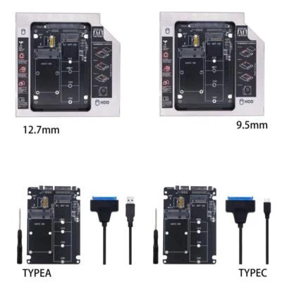 M.2 NGFF or mSATA to Sata Adapter 2-in-1 NGFF or mSATA Converter Reader Card - Image 1 of 4