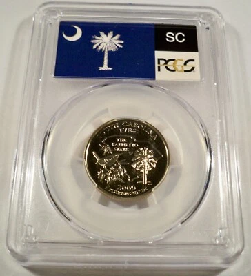 2000-S 25c CLAD PCGS PR70DCAM SOUTH CAROLINA QUARTER PROOF DEEP CAMEO PR 70 DC - Image 1 of 4