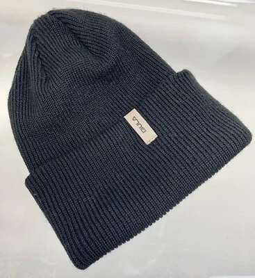 Bula Gorro Tejido Sombrero Unisex Adulto Mezcla de Lana Negro Acanalado Invierno Gorra de Esquí Canadá Foto 1 de 4