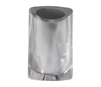 LINEA TWIST - BICCHIERE PORTASPAZZOLINI ARGENTO - Immagine 1 di 2