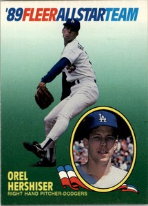 1989 Fleer All-Stars #7 Orel Hershiser - NM-MT