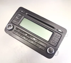 VW GOLF MK5 CADDY PASSAT RADIO STEREO RCD 300 CD PLAYER HEAD UNIT 1K0035186P - Picture 1 of 7