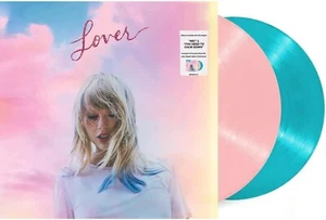 TAYLOR SWIFT LP x 2 Lover PINK & BLUE VINYL Limited Edition Gatefold New SEALED - Picture 1 of 14