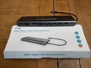 I-Tec USB-C Metal Low Profile 4K Triple Display Docking Station - Picture 1 of 1