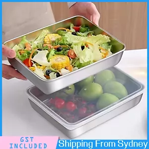 10pcs Stainless Steel Food Storage Containers Set with Airtight Lids Stackable - Picture 1 of 12