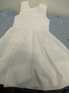 G) Vestito Rosalina bianco fumè a mano bambina taglia 2T - Foto 1 di 12