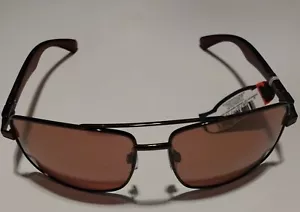 Occhiali da sole PUGS alla moda marrone montatura in metallo fiocchi in plastica UV400 - nuovi con etichette stile 1401 - Foto 1 di 6