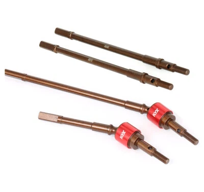 KYX CNC Steel Front Axle CVD Rear Axle Drive Shaft for Axial SCX6 1/6 RC crawler - Image 1 of 4