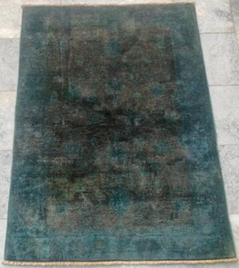 Vintage Afghan Hand knotted Rug Boho Rug Oushak Rug Home Decor Rug,3x4 ft - Picture 1 of 7