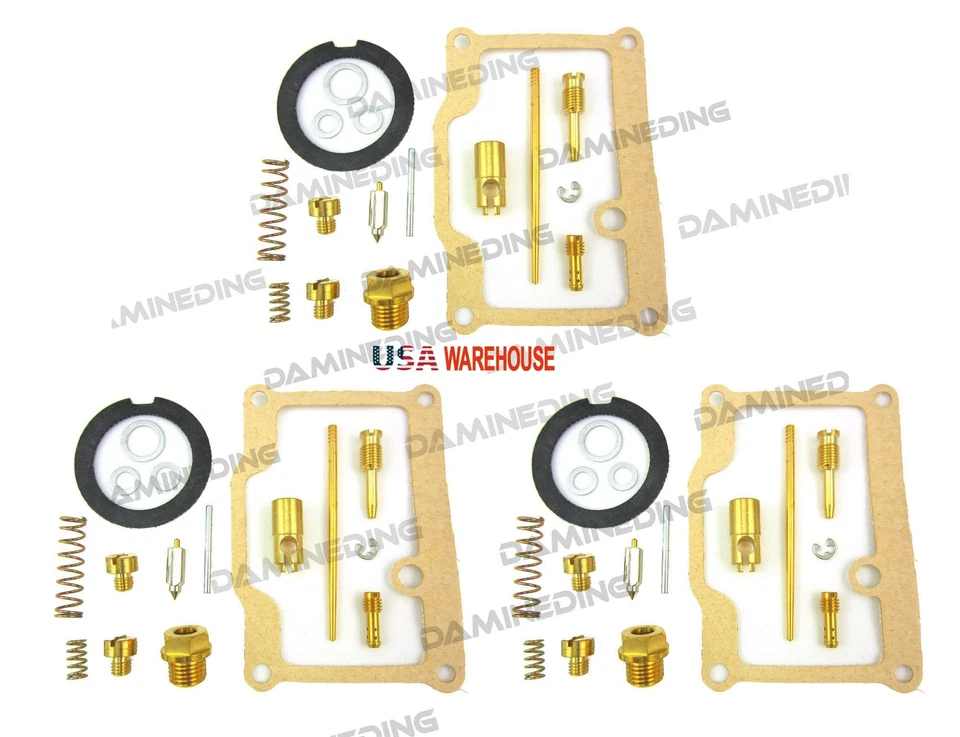 Kit de reparación de carburador de reconstrucción de 3 X H1 (73-75) KH500 (76) H2 (72-75) EE. UU. Foto 1 de 4
