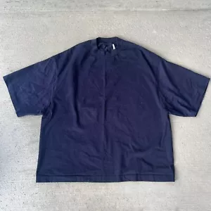 Kaptein Sunshine Men’s Suvin Supima Tee Shirt Black Ink Heavyweight Size 42 - Picture 1 of 4